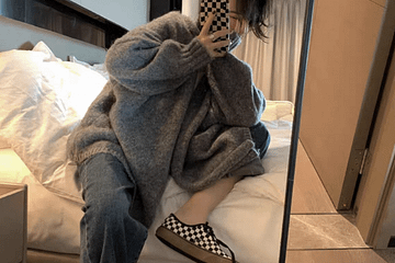 포근 빅 가디건